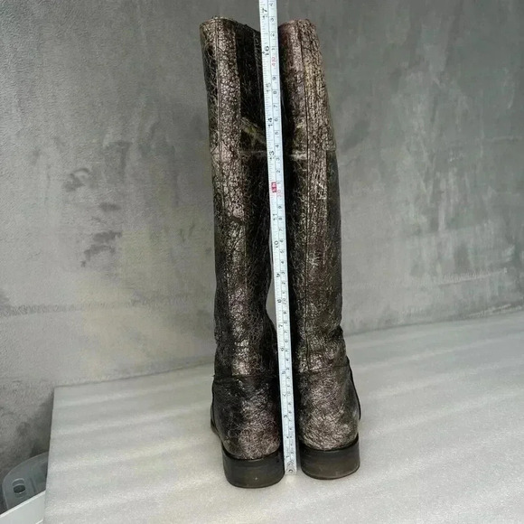 Steven By Steve Madden Reins Leather Knee High Distressed Riding Boots Brown 6.5 - Picture 6 of 16